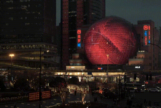 Dome external display uses TouchDesigner to create naked-eye 3D videos.